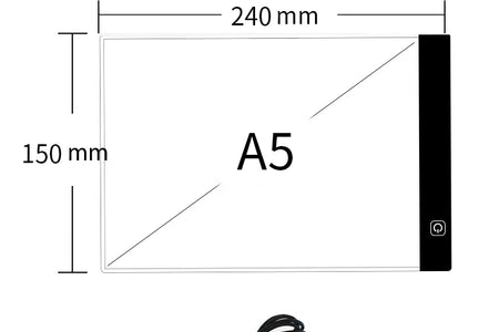 Led Drawing Copy Pad 3 Level Dimmable Board Table Animation Painting Educational Toys Gift Adjustable Light Notepad for Children