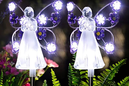 Celestial Garden Angel Lamp – Customizable Sunlight Outdoor Lighting for Your Garden